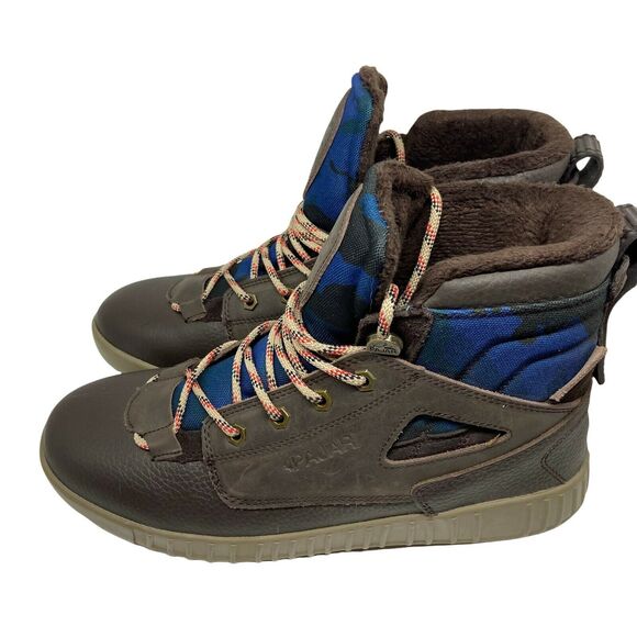 Pajar Winter Boots Women Brown Leather Waterproof Lace Up Insulated 43 US 10.5 - Picture 7 of 12